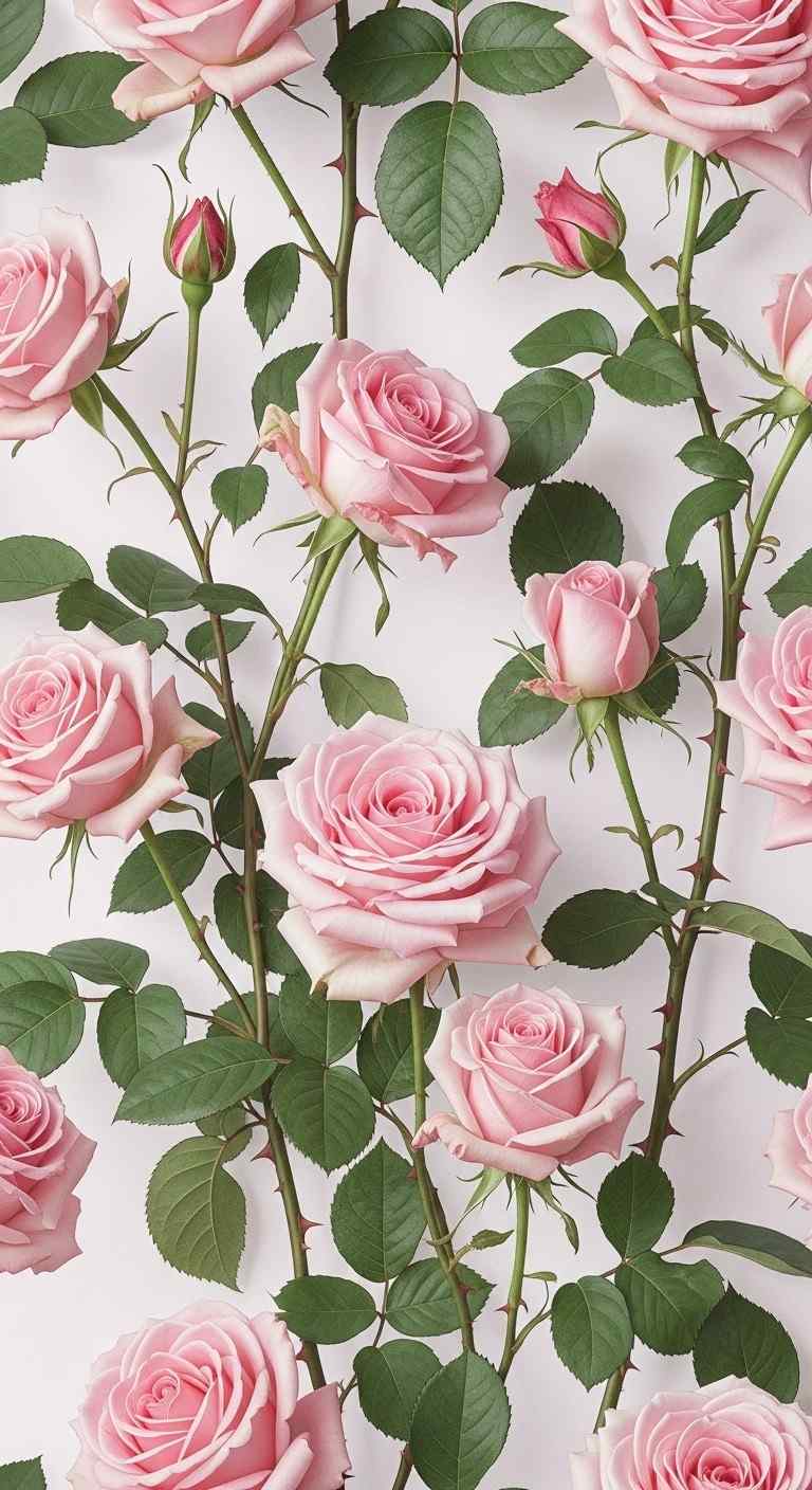 Elegant Pink Rose Wallpaper