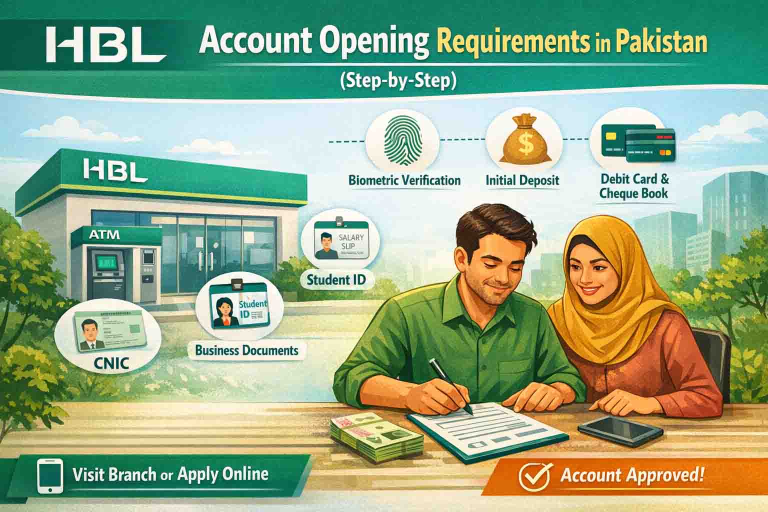 HBL Account Opening Requirements in Pakistan (Step-by-Step)