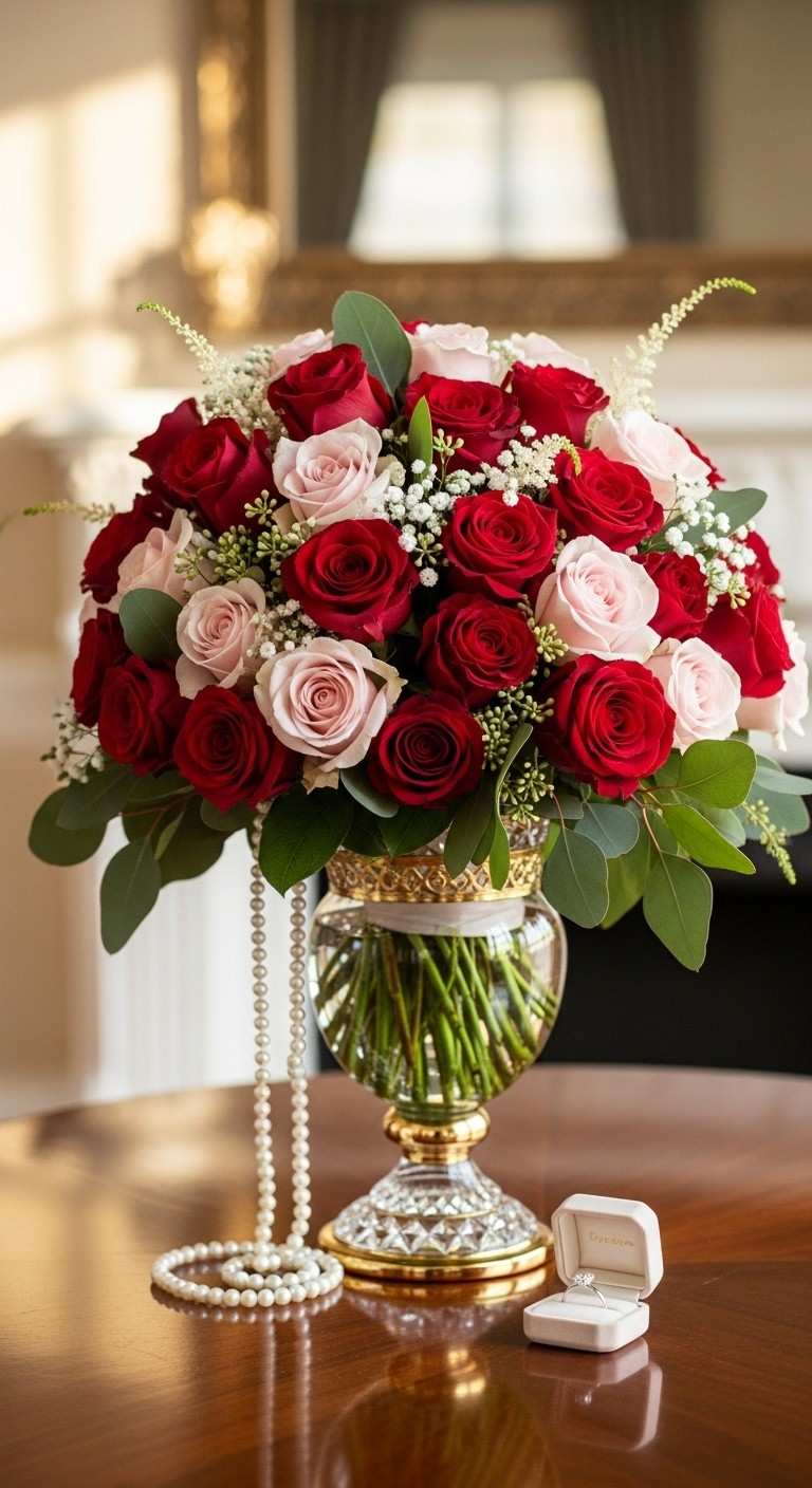 Luxury Rose Bouquet Aesthetic