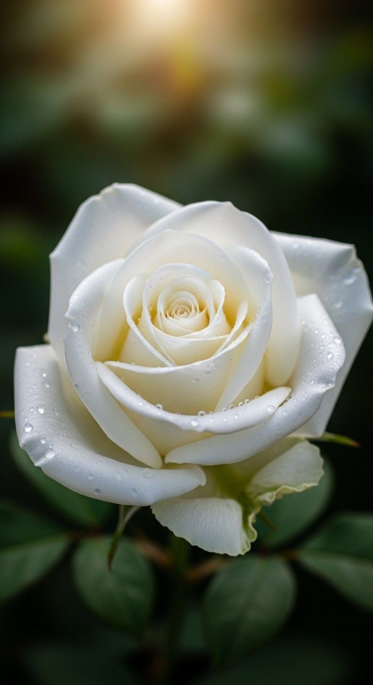 Pure White Rose Perfection