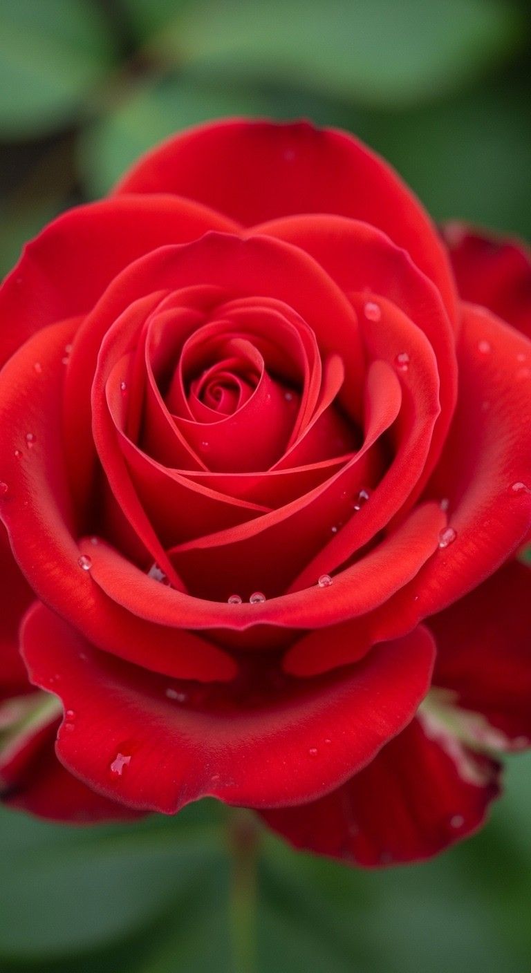 Stunning Red Rose Close-Up