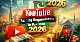 YouTube Earning Requirements in Pakistan 2026
