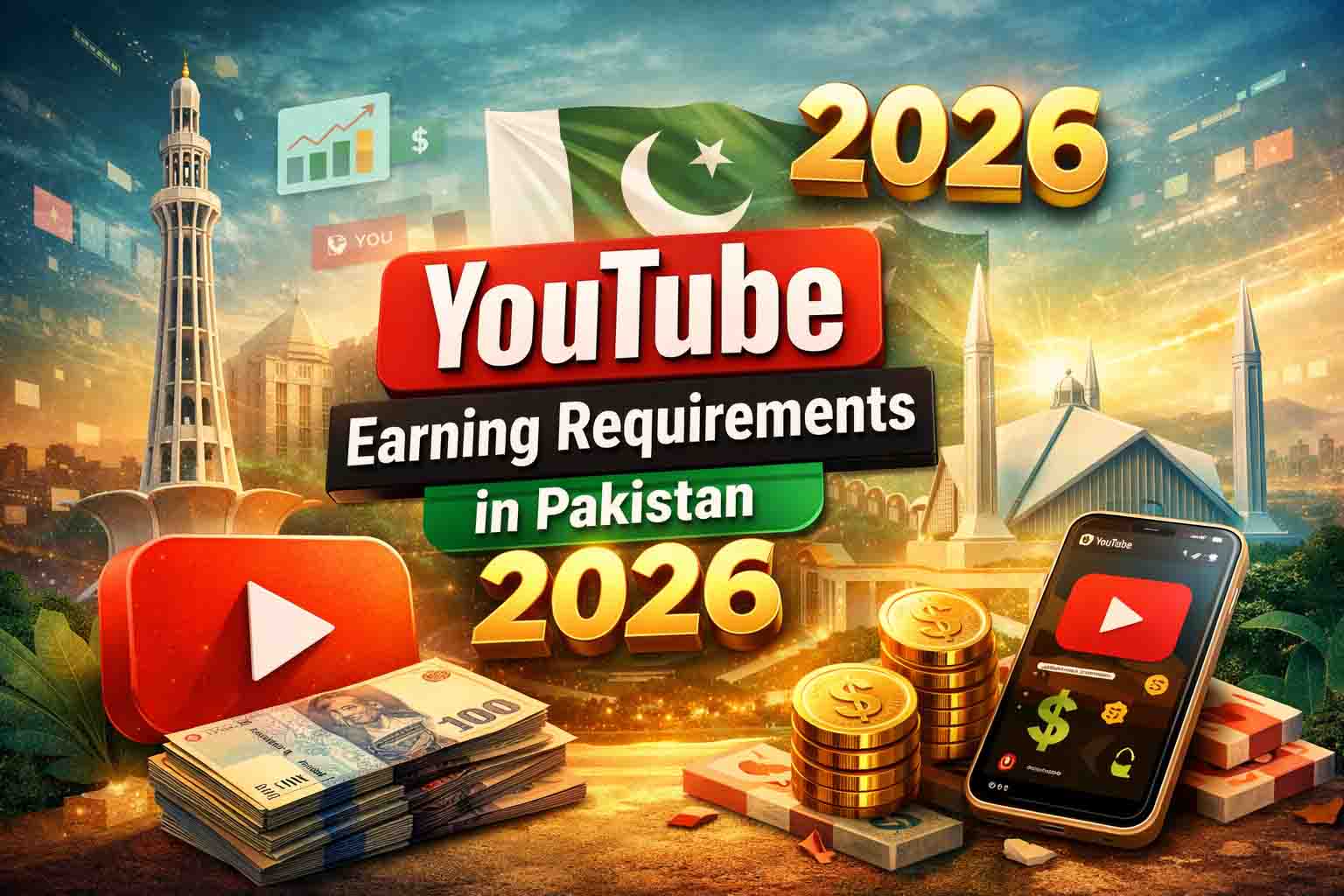 YouTube Earning Requirements in Pakistan 2026